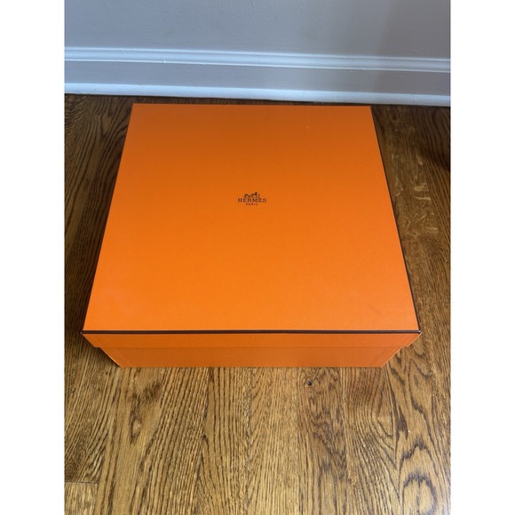 Authentic Hermes Kelly Orange Gift Box Stuffing Pillow Ribbon Dustbag - Picture 1 of 11